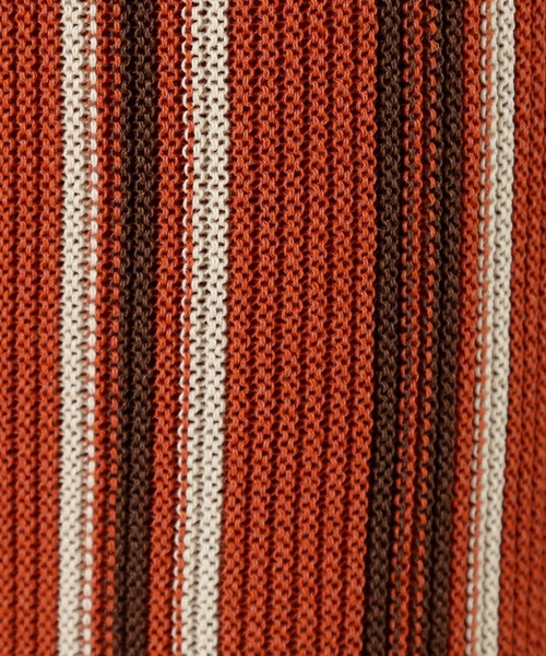 n'ee-ne（ネーネ）の「麻タッチストライプ　ストレートパンツ（その他パンツ・レディース・アイボリー/ベージュ/オレンジ・FREE）」の7枚目の写真