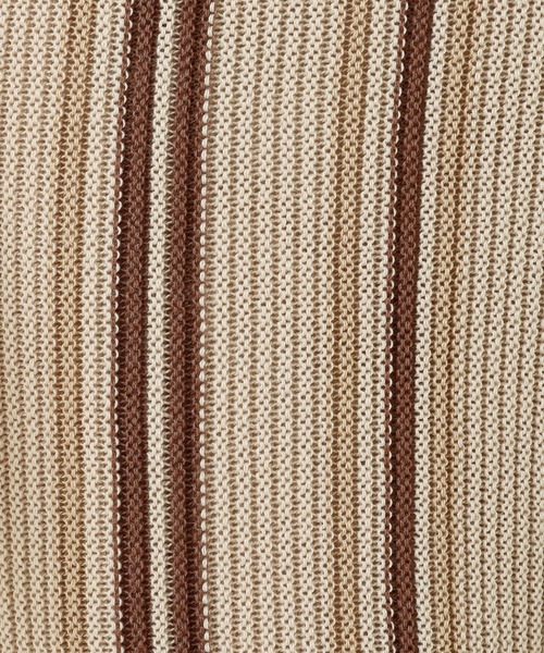 n'ee-ne（ネーネ）の「麻タッチストライプ　ストレートパンツ（その他パンツ・レディース・アイボリー/ベージュ/オレンジ・FREE）」の9枚目の写真