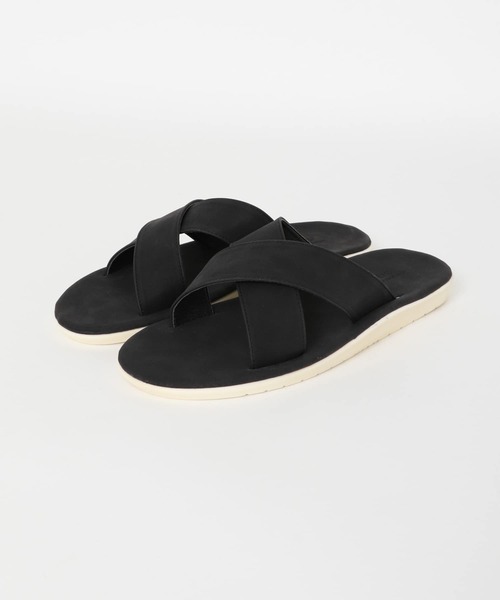 ITEMS URBANRESEARCH（アイテムズ アーバンリサーチ）の「エコレザークロスサンダル（サンダル・メンズ・ベージュ/キャメル/ブラック/グレー・27.5/26.5）」の6枚目の写真