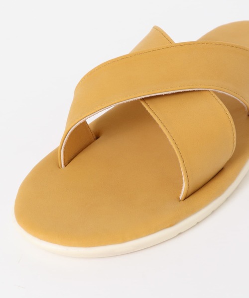 ITEMS URBANRESEARCH（アイテムズ アーバンリサーチ）の「エコレザークロスサンダル（サンダル・メンズ・ベージュ/キャメル/ブラック/グレー・27.5/26.5）」の15枚目の写真