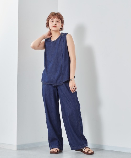 cepo（セポ）の「デニムワークセットアップ（デニムパンツ・レディース・ライトインディゴブルー/ワンウォッシュ・M/S）」の2枚目の写真