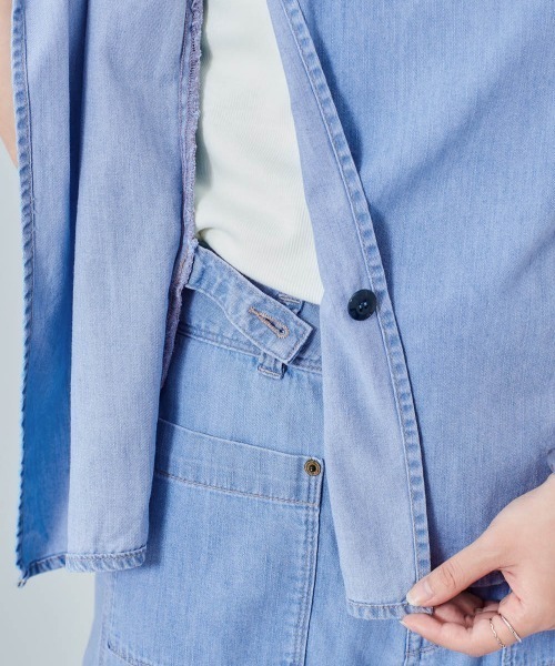 cepo（セポ）の「デニムワークセットアップ（デニムパンツ・レディース・ライトインディゴブルー/ワンウォッシュ・M/S）」の9枚目の写真