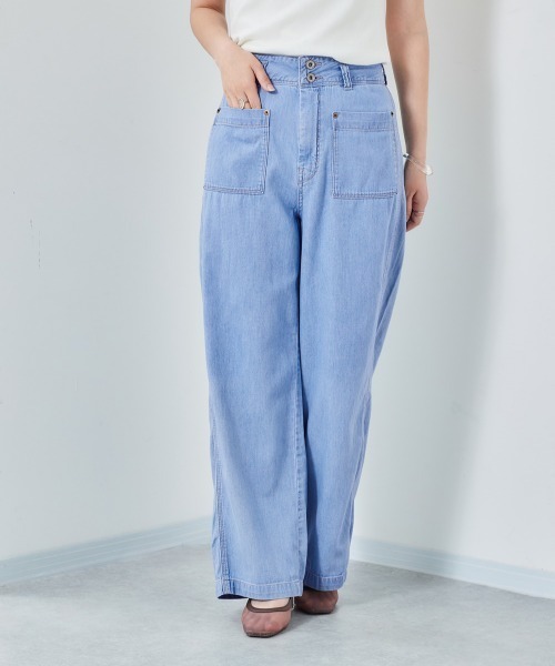 cepo（セポ）の「デニムワークセットアップ（デニムパンツ・レディース・ライトインディゴブルー/ワンウォッシュ・M/S）」の10枚目の写真