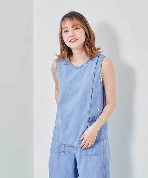 cepo（セポ）の「デニムワークセットアップ（デニムパンツ・レディース・ライトインディゴブルー/ワンウォッシュ・M/S）」の3枚目の写真