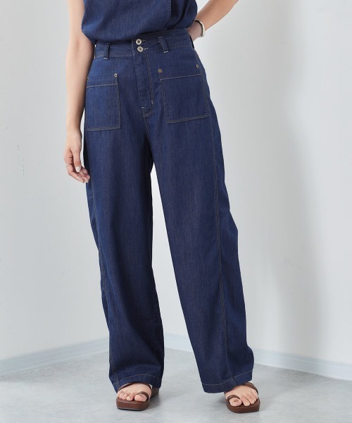 cepo（セポ）の「デニムワークセットアップ（デニムパンツ・レディース・ライトインディゴブルー/ワンウォッシュ・M/S）」の19枚目の写真