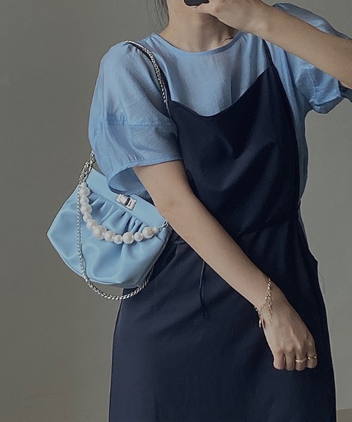 yuue' ( wear )（ユーイ）の「2way パールチェーンショルダーハンドバッグ（ハンドバッグ・レディース・ホワイト/ブラック・FREE）」の10枚目の写真