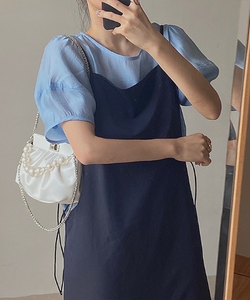 yuue' ( wear )（ユーイ）の「2way パールチェーンショルダーハンドバッグ（ハンドバッグ・レディース・ホワイト/ブラック・FREE）」の13枚目の写真