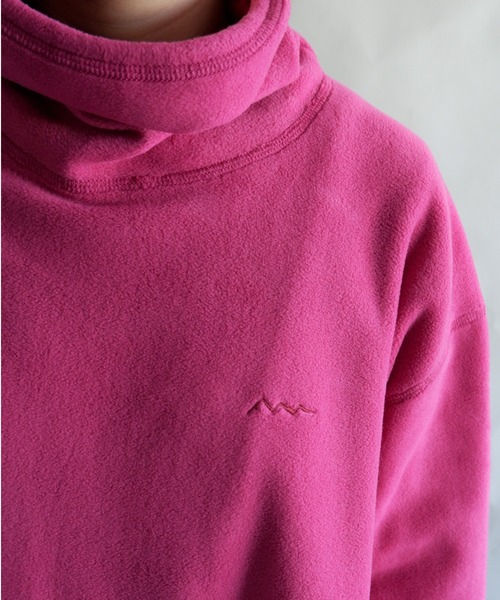 MANASTASH（マナスタッシュ）の「MANASTASH/マナスタッシュ　W's FLEECE DRESS　ウィメンズ　フリースドレス　ワンピース（ワンピース・レディース・ナチュラル/ブラック/ピンク/ミント・MEDIUM）」の5枚目の写真