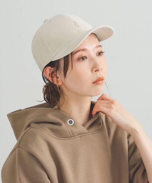 BEAMS HEART(ビームスハート)の「BEAMS HEART / コーデュロイ ハンドサインキャップ(キャップ・レディース・ブラック/オフホワイト/ブルー/ブラウン系その他4・FREE)」の2枚目の写真