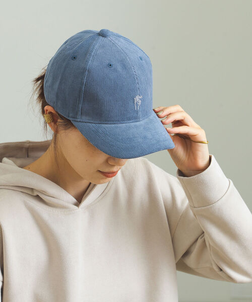 BEAMS HEART(ビームスハート)の「BEAMS HEART / コーデュロイ ハンドサインキャップ(キャップ・レディース・ブラック/オフホワイト/ブルー/ブラウン系その他4・FREE)」の1枚目の写真
