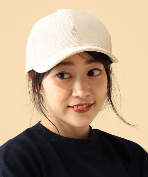 BEAMS HEART(ビームスハート)の「BEAMS HEART / コーデュロイ ハンドサインキャップ(キャップ・レディース・ブラック/オフホワイト/ブルー/ブラウン系その他4・FREE)」の5枚目の写真