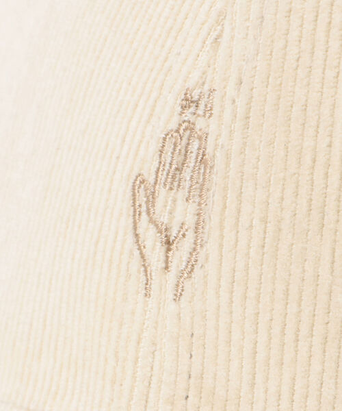 BEAMS HEART(ビームスハート)の「BEAMS HEART / コーデュロイ ハンドサインキャップ(キャップ・レディース・ブラック/オフホワイト/ブルー/ブラウン系その他4・FREE)」の11枚目の写真