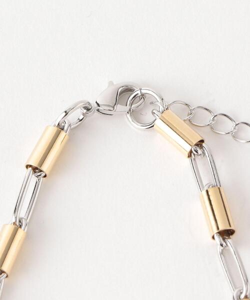 BEAUTY&YOUTH UNITED ARROWS（ビューティーアンドユースユナイテッドアローズ）の「BY メタルパイプチェーンショートネックレス ◆（ネックレス・レディース・その他1・FREE）」の2枚目の写真