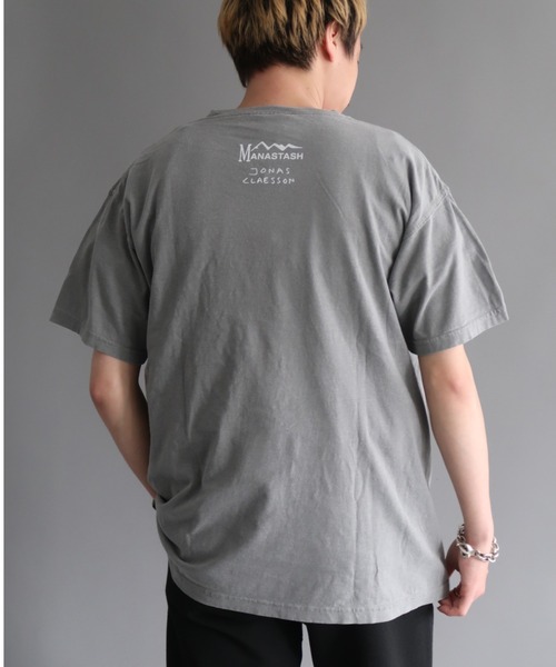MANASTASH（マナスタッシュ）の「MANASTASH×JONAS CLAESSON/マナスタッシュ×ジョナスクレアッソン MROOM DING REP Tシャツ（Tシャツ/カットソー・メンズ・グレー・MEDIUM/LARGE/X-LARGE）」の7枚目の写真