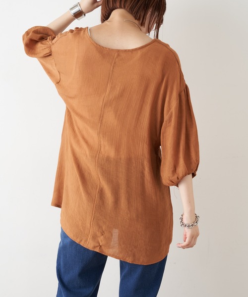 CIAOPANIC TYPY(チャオパニックティピー)の「【ZOZOTOWN限定】2WAYバックドロスト楊柳ブラウス(シャツ/ブラウス・レディース・イエロー/ブラック/オフホワイト・ONE SIZE)」の18枚目の写真