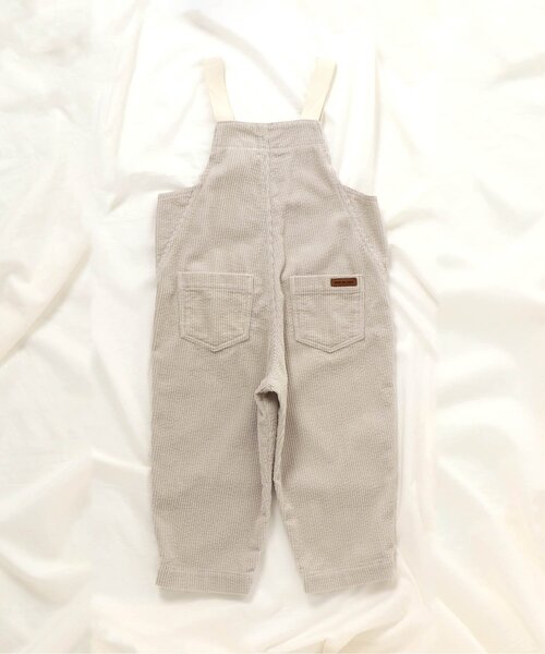 apres les cours（アプレレクール）の「/コーデュロイサロペット（サロペット/オーバーオール・キッズ・アイボリー/ブラウン・100/110/120/130）」の11枚目の写真