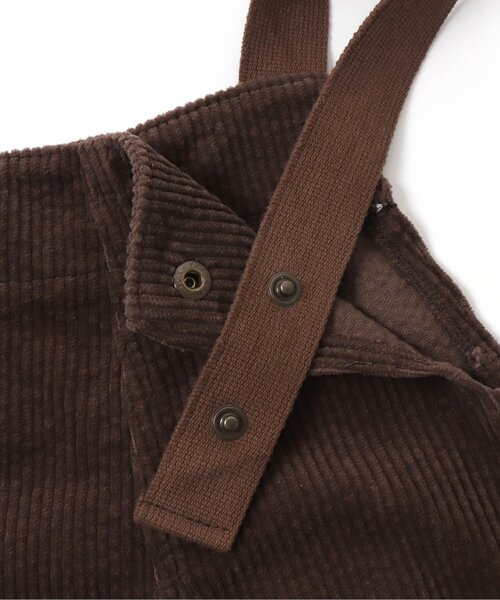 apres les cours（アプレレクール）の「/コーデュロイサロペット（サロペット/オーバーオール・キッズ・アイボリー/ブラウン・100/110/120/130）」の13枚目の写真