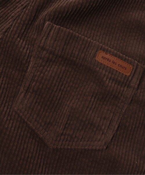 apres les cours（アプレレクール）の「/コーデュロイサロペット（サロペット/オーバーオール・キッズ・アイボリー/ブラウン・100/110/120/130）」の18枚目の写真