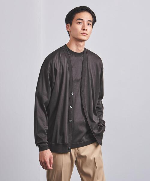 UNITED ARROWS(ユナイテッドアローズ)の「<UNITED ARROWS> コンビ カーディガン(カーディガン/ボレロ・メンズ・ベージュ/ネイビー/ダークグレー・SMALL/MEDIUM/LARGE/X-LARGE)」の1枚目の写真