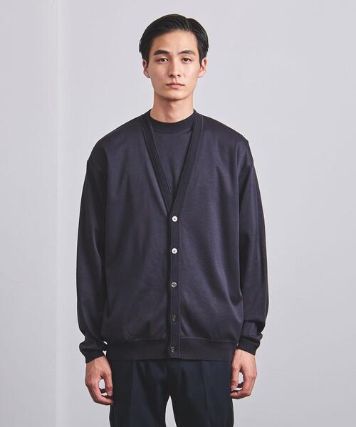 UNITED ARROWS(ユナイテッドアローズ)の「<UNITED ARROWS> コンビ カーディガン(カーディガン/ボレロ・メンズ・ベージュ/ネイビー/ダークグレー・SMALL/MEDIUM/LARGE/X-LARGE)」の4枚目の写真