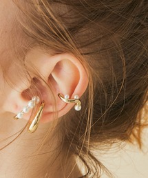 MADEMOISELLE ROPE' | ダブルレイヤーパールイヤーカフ(イヤリング)