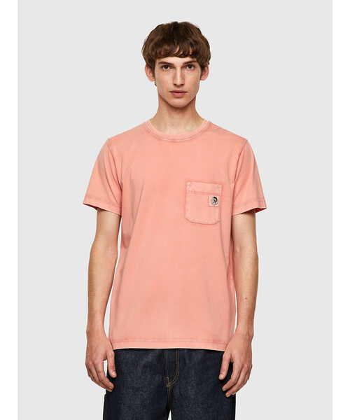 メンズ 半袖 カットソー ワンポイントロゴ 胸ポケット シンプル Tシャツ カットソー Diesel ディーゼル のファッション通販 Zozotown