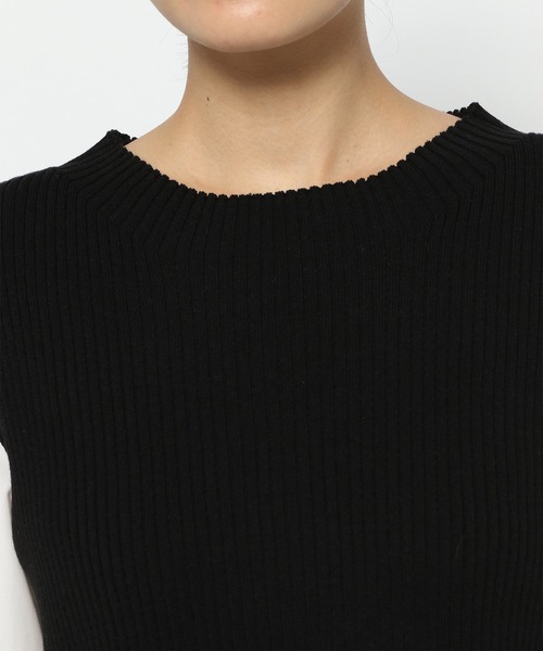 GLOBAL WORK（グローバルワーク）の「布帛ドッキングベスト7分袖/956183（ベスト・レディース・アッシュグレー/ブラック/モカ・FREE）」の18枚目の写真