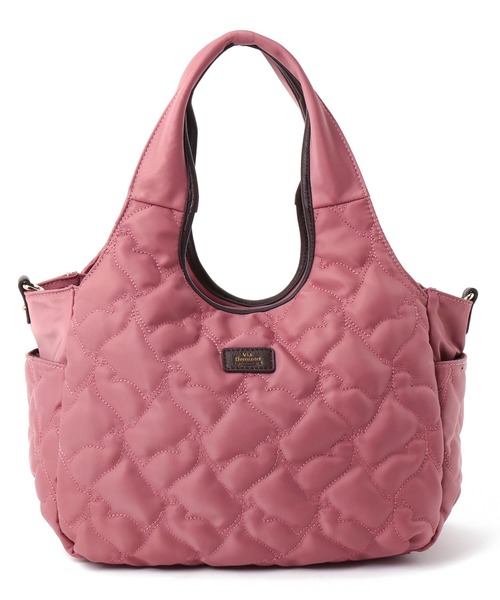 Via Demizon（ビアデミゾン）の「ネコ柄のキルティング２WAYトートバッグ（トートバッグ・レディース・ブラック/ピンク/ダークベージュ/ネイビー・フリー）」の13枚目の写真