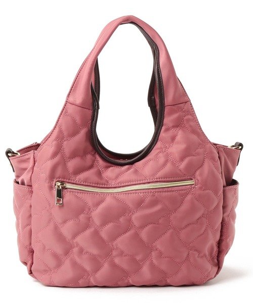 Via Demizon（ビアデミゾン）の「ネコ柄のキルティング２WAYトートバッグ（トートバッグ・レディース・ブラック/ピンク/ダークベージュ/ネイビー・フリー）」の11枚目の写真