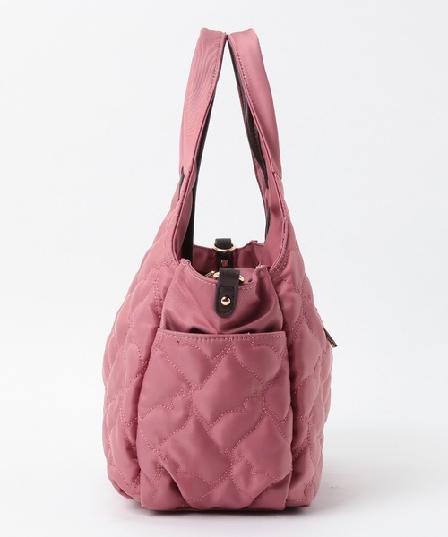 Via Demizon（ビアデミゾン）の「ネコ柄のキルティング２WAYトートバッグ（トートバッグ・レディース・ブラック/ピンク/ダークベージュ/ネイビー・フリー）」の14枚目の写真