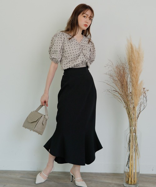 LIPSERVICE（リップサービス）の「DOTギャザートップス（Tシャツ/カットソー・レディース・ホワイト/ブラック/その他1/その他2・FREE）」の14枚目の写真