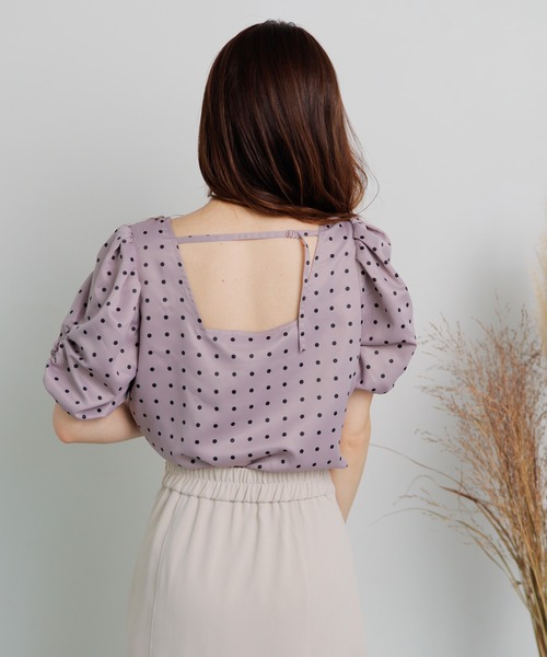 LIPSERVICE（リップサービス）の「DOTギャザートップス（Tシャツ/カットソー・レディース・ホワイト/ブラック/その他1/その他2・FREE）」の16枚目の写真