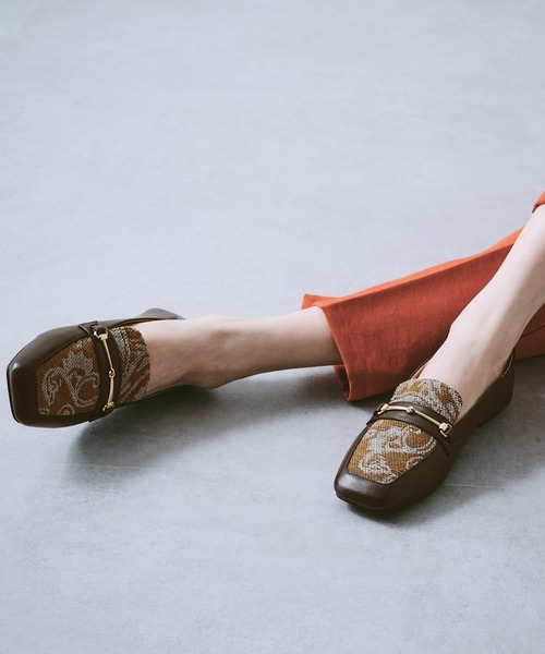 ORiental TRaffic（オリエンタルトラフィック）の「ワイドスクエアトゥバブーシュ/11313（パンプス・レディース・ブラック/ブラウン/グレー・40/38/39/41/42/35/36/37/34/43/33）」の20枚目の写真