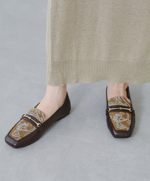 ORiental TRaffic（オリエンタルトラフィック）の「ワイドスクエアトゥバブーシュ/11313（パンプス・レディース・ブラック/ブラウン/グレー・40/38/39/41/42/35/36/37/34/43/33）」の19枚目の写真