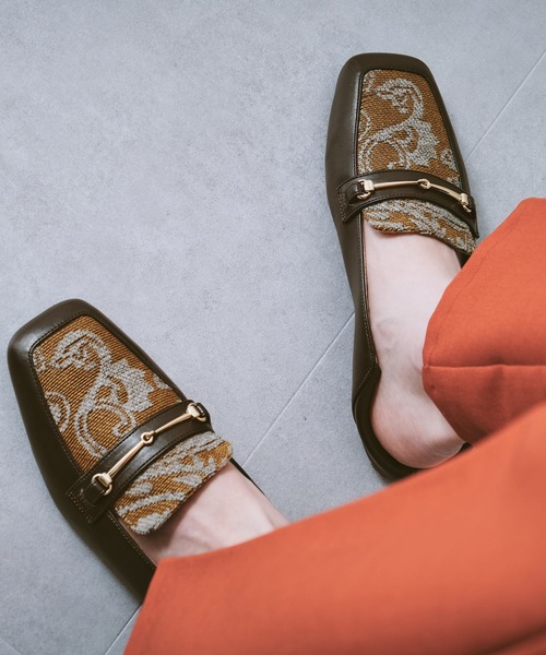 ORiental TRaffic（オリエンタルトラフィック）の「ワイドスクエアトゥバブーシュ/11313（パンプス・レディース・ブラック/ブラウン/グレー・40/38/39/41/42/35/36/37/34/43/33）」の22枚目の写真