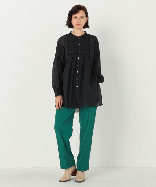 TOMORROWLAND (トゥモローランド)の「コットンローン ピンタックシャツ(シャツ/ブラウス・レディース・ホワイト/ブラック・36)」の6枚目の写真