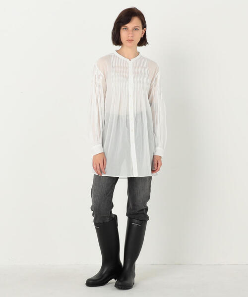 TOMORROWLAND (トゥモローランド)の「コットンローン ピンタックシャツ(シャツ/ブラウス・レディース・ホワイト/ブラック・36)」の15枚目の写真