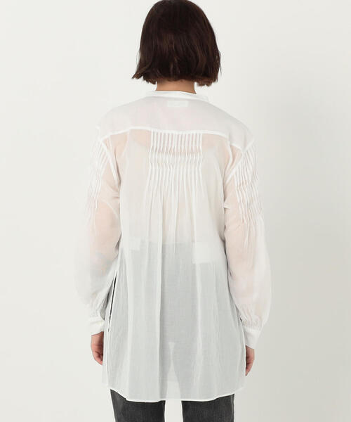 TOMORROWLAND (トゥモローランド)の「コットンローン ピンタックシャツ(シャツ/ブラウス・レディース・ホワイト/ブラック・36)」の8枚目の写真