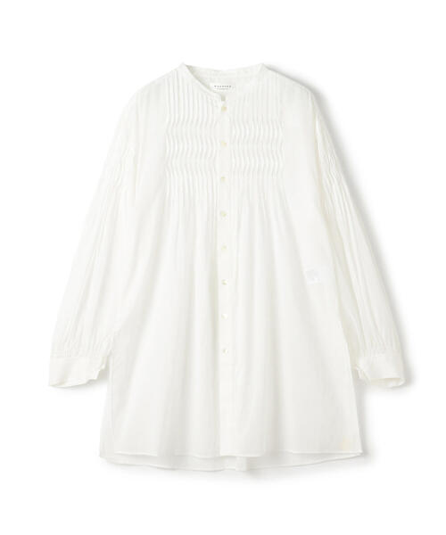 TOMORROWLAND (トゥモローランド)の「コットンローン ピンタックシャツ(シャツ/ブラウス・レディース・ホワイト/ブラック・36)」の4枚目の写真