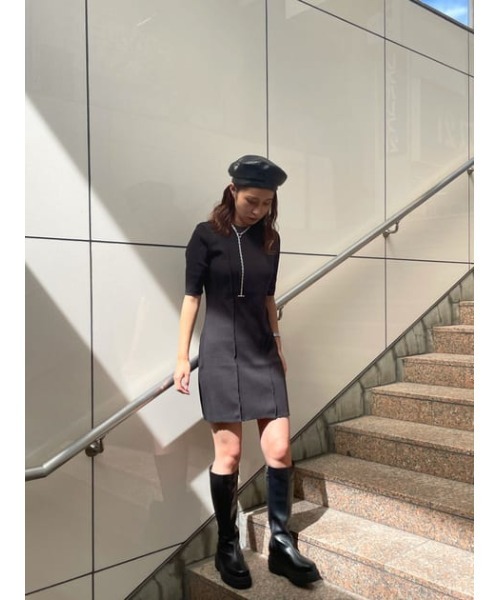 SLY（スライ）の「2HOLE LONG CHAIN N/C/チェーンネックレス（ネックレス・レディース・ゴールド/シルバー・FREE）」の4枚目の写真