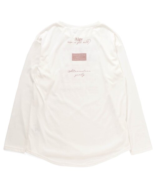 algy（アルジー）の「ラウンドヘムロンT（Tシャツ/カットソー・キッズ・サックスブルー/ラベンダー/ブラック/オフホワイト・MEDIUM/SMALL/XX-SMALL/X-SMALL）」の10枚目の写真