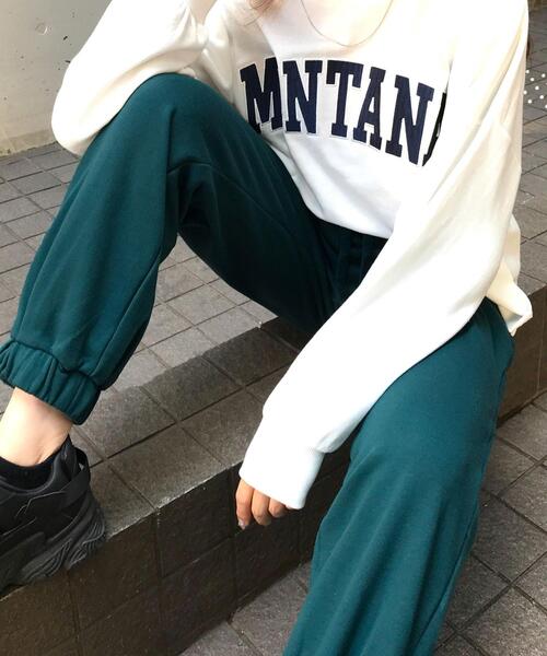 INGNI(イング)の「ロゴスウェットパンツ(その他パンツ・レディース・オートミール/レッド/オフホワイト/グレー/ブラック/グリーン・FREE)」の5枚目の写真