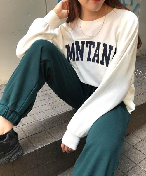 INGNI(イング)の「ロゴスウェットパンツ(その他パンツ・レディース・オートミール/レッド/オフホワイト/グレー/ブラック/グリーン・FREE)」の14枚目の写真