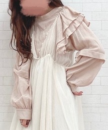 Mysa&Liina | フリルコットンブラウス(シャツ/ブラウス)