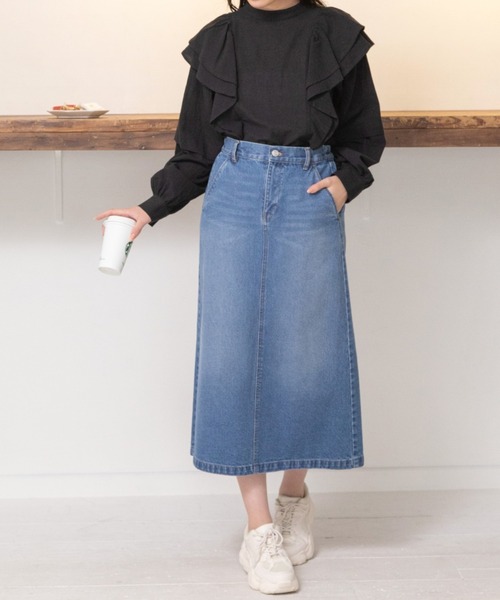 Mysa&Liina（ミーサリーナ）の「フリルコットンブラウス（シャツ/ブラウス・レディース・ブラック/ピンクベージュ/グレイッシュベージュ・M）」の9枚目の写真