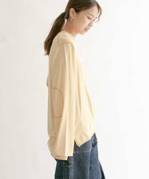 KBF（ケイビーエフ）の「マシンウォシャブルオーバーサイズニット（ニット/セーター・レディース・オレンジ系その他/ブラック/アイボリー/ブルー系その他・ONE）」の14枚目の写真