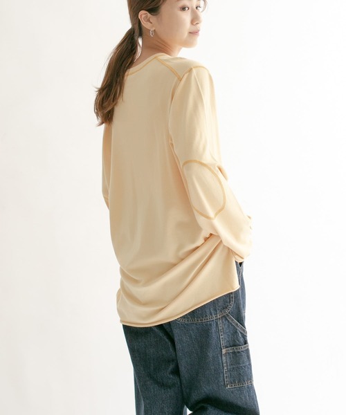 KBF（ケイビーエフ）の「マシンウォシャブルオーバーサイズニット（ニット/セーター・レディース・オレンジ系その他/ブラック/アイボリー/ブルー系その他・ONE）」の15枚目の写真