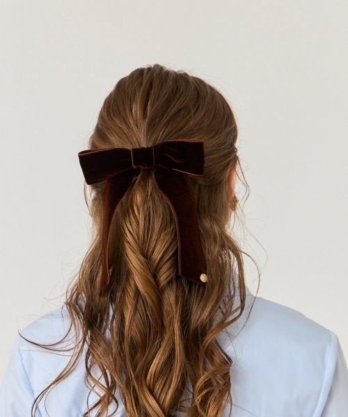 セール】Chapeau d' O Velvet Comb Ribbon / シャポードオー