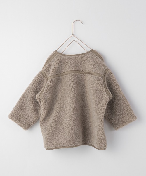 LOWRYS FARM（ローリーズファーム）の「ボアブルゾン　215181（ブルゾン・キッズ・アイボリー/ベージュ/グリーン/パープル・110cm/120cm/130cm）」の5枚目の写真