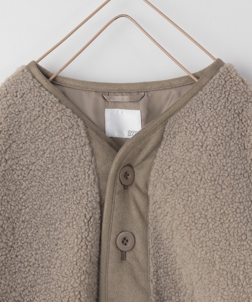 LOWRYS FARM（ローリーズファーム）の「ボアブルゾン　215181（ブルゾン・キッズ・アイボリー/ベージュ/グリーン/パープル・110cm/120cm/130cm）」の6枚目の写真